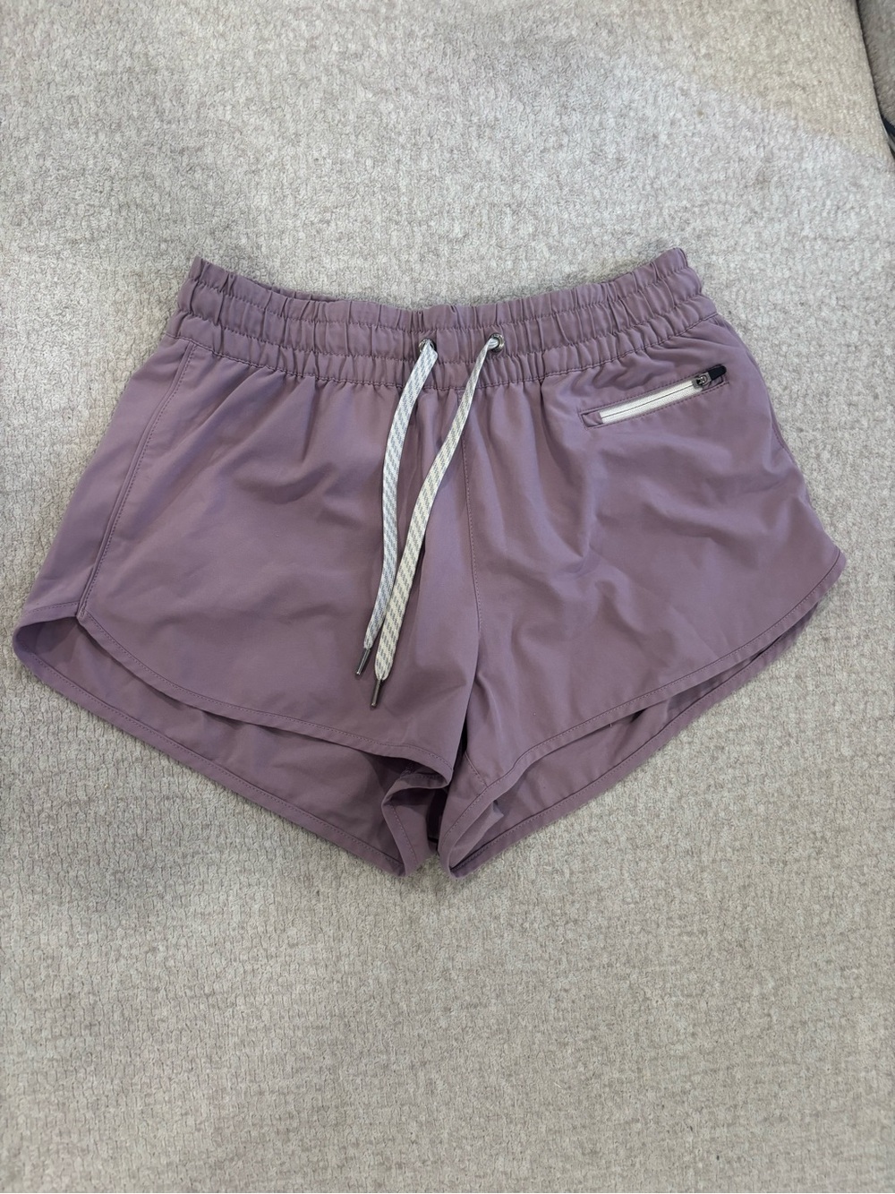 Vuori Lavender Athletic Drawstring Shorts